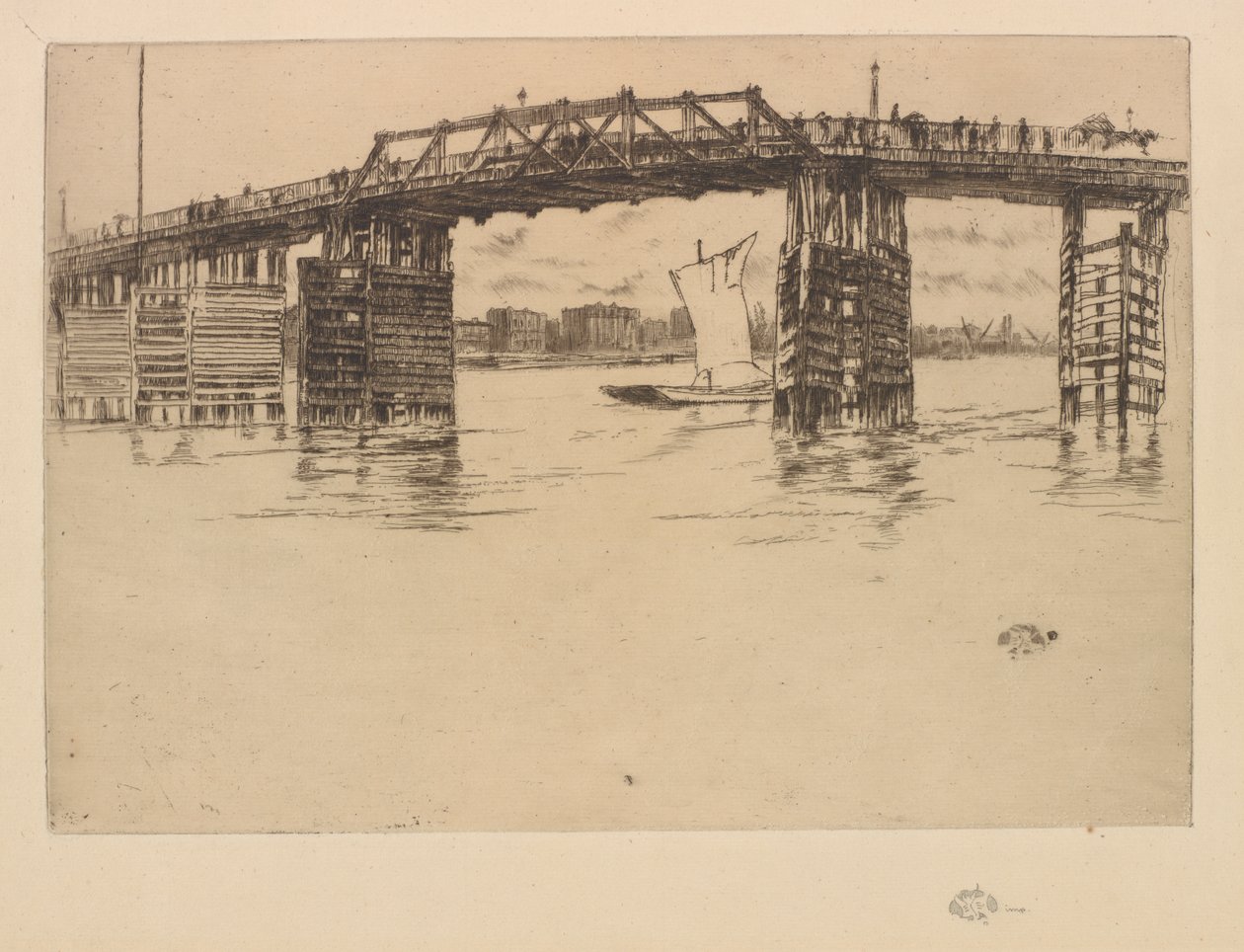 Old Battersea Bridge, 1879. tekijältä James Abbott McNeill Whistler
