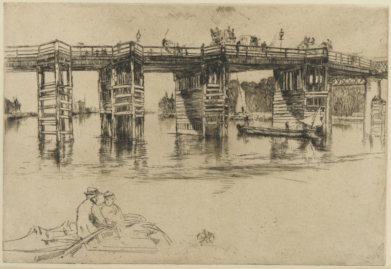 Vanha Putney Bridge tekijältä James Abbott McNeill Whistler