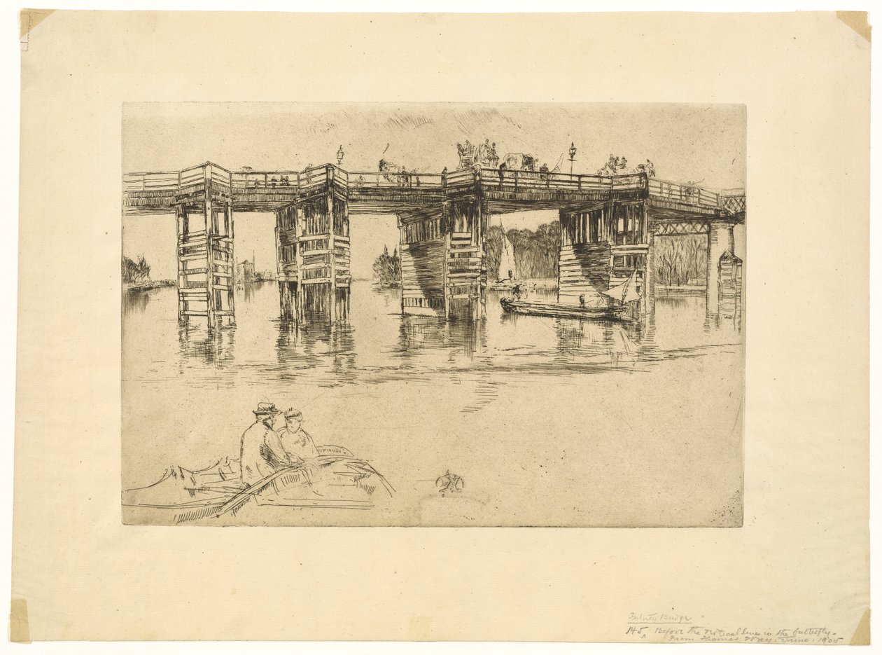Old Putney Bridge, 1879. tekijältä James Abbott McNeill Whistler