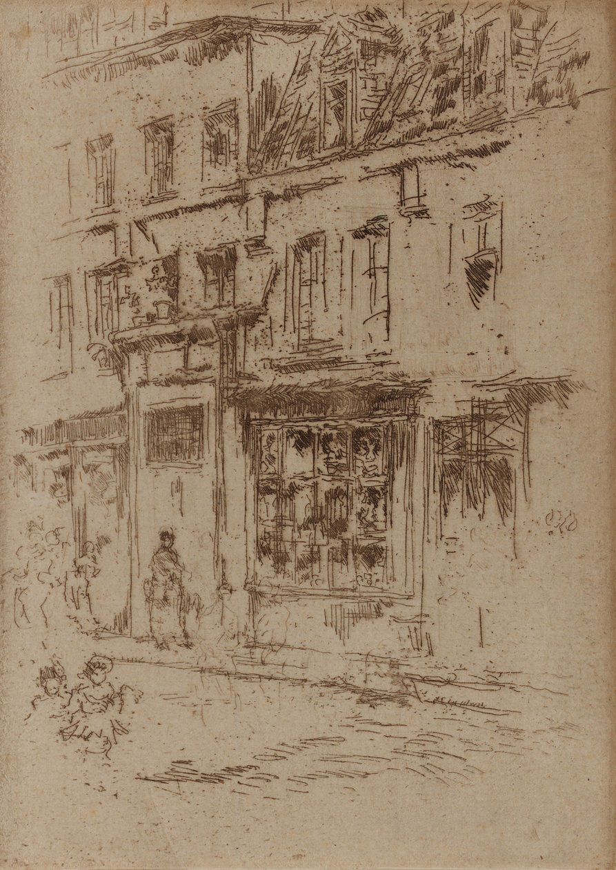 Little Butter Street, Bryssel, 1887. tekijältä James Abbott McNeill Whistler
