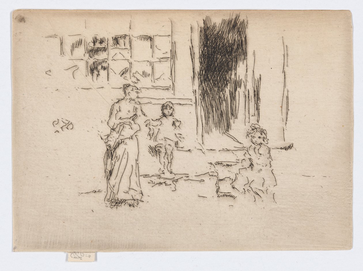 Petticoat Lane, noin 1886-88 (etsaus; tussi paperille). tekijältä James Abbott McNeill Whistler