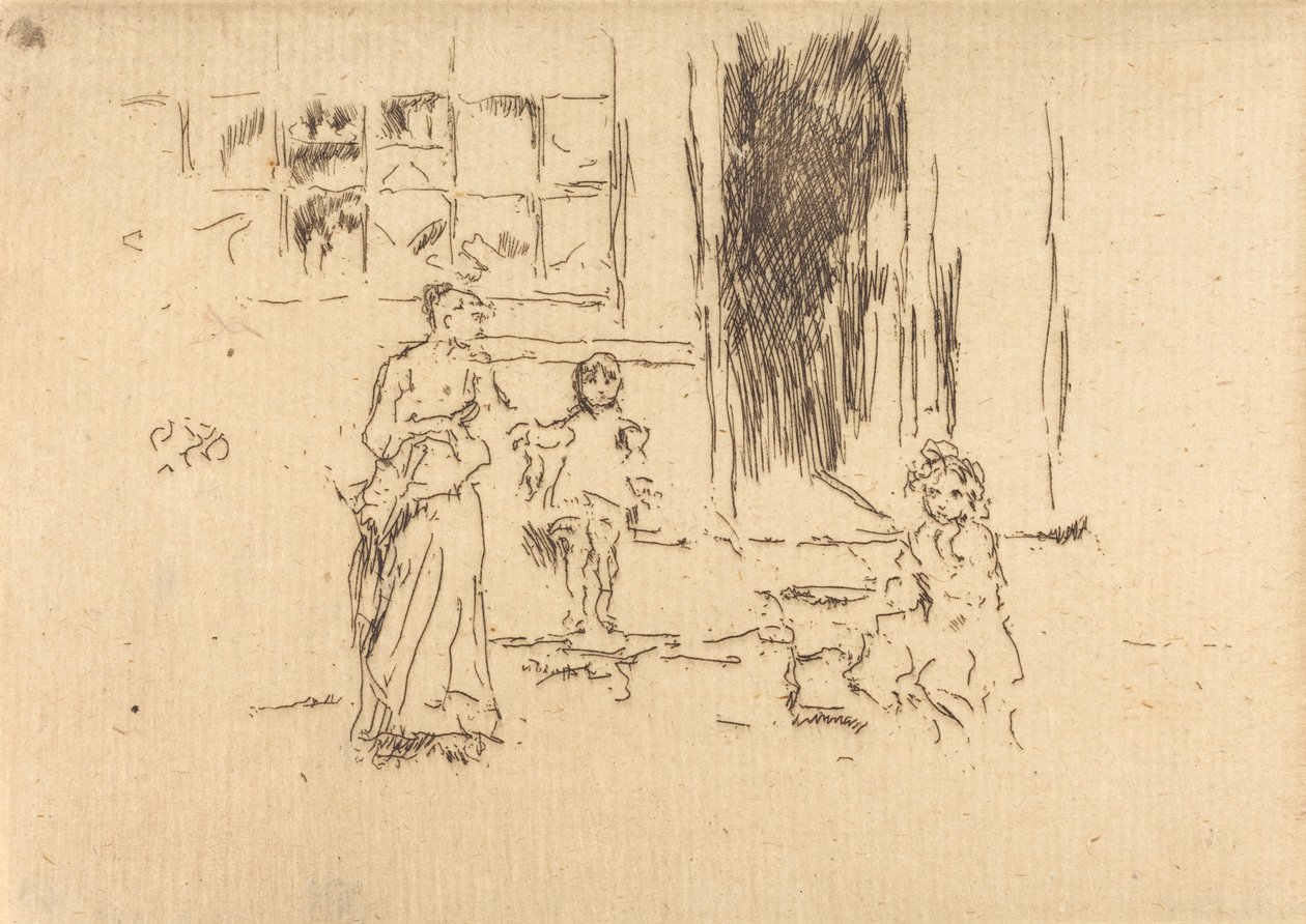 Petticoat Lane, c. 18861888. finlandès tekijältä James Abbott McNeill Whistler