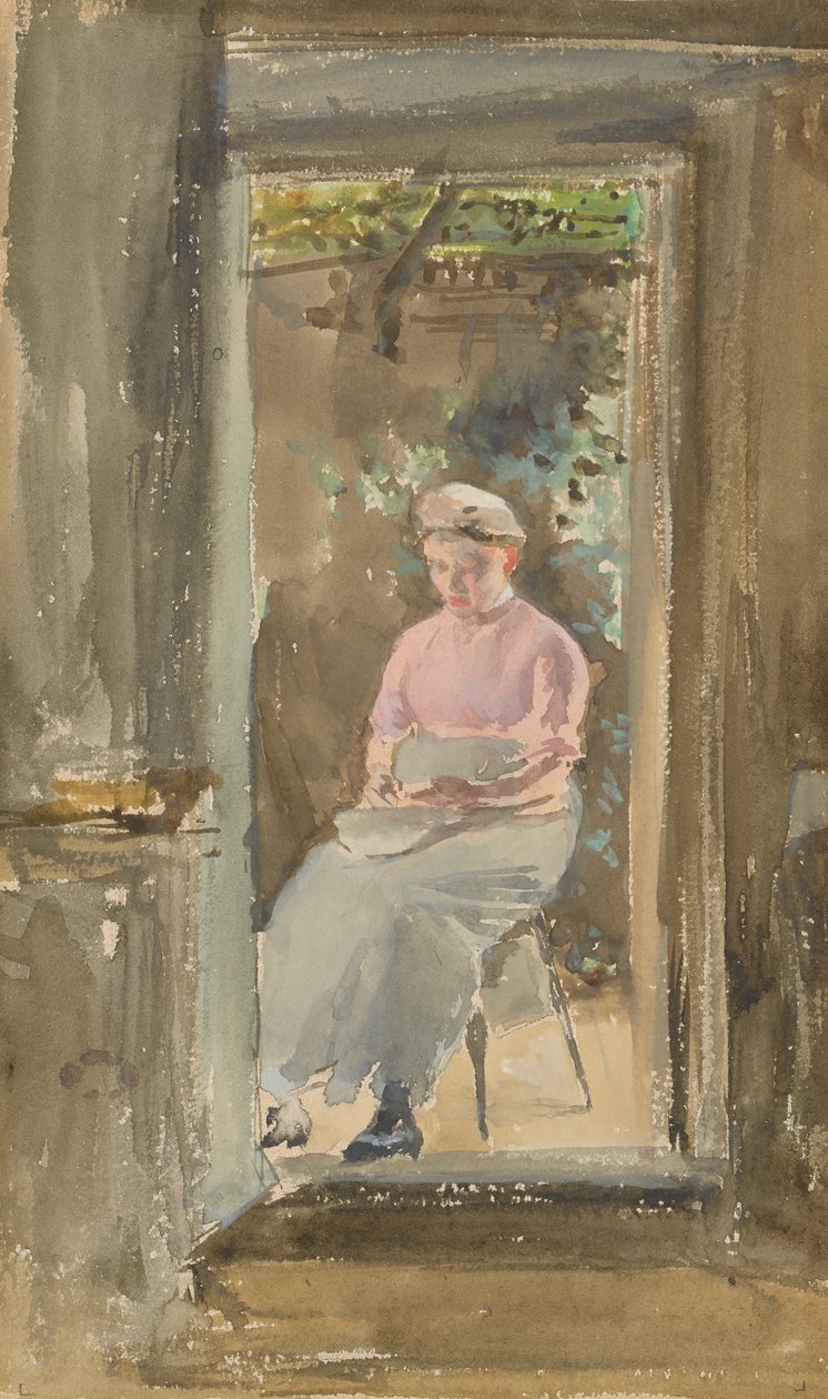 Vaaleanpunainen muistiinpano - kuoritut herneet, 1882-1884. tekijältä James Abbott McNeill Whistler