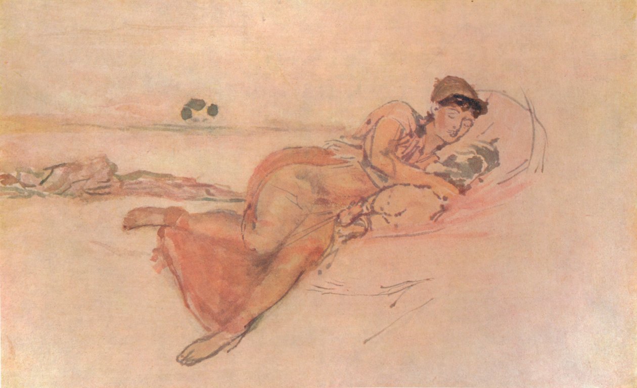 Pinkki ja ruusu, Äidit nukkuvat, c1895, 1904 tekijältä James Abbott McNeill Whistler
