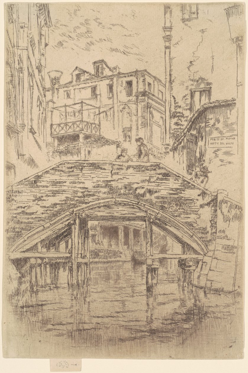 Piovan silta, 1879-1880. tekijältä James Abbott McNeill Whistler