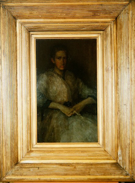 Ellen Sturgis Hooperin muotokuva, n. 1890 (öljy puulevylle) (katso myös 419723) tekijältä James Abbott McNeill Whistler