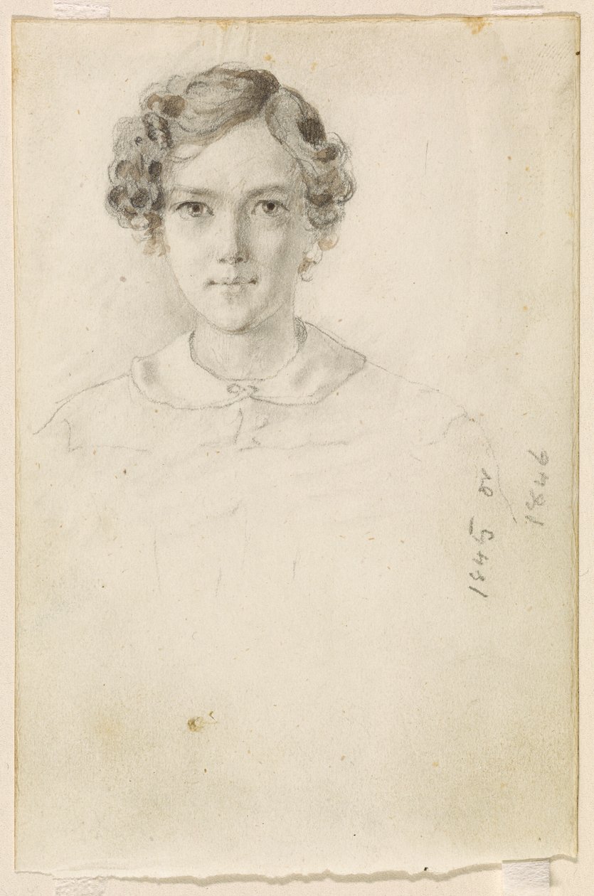 Whistlerin muotokuva, 1845 tai 1846. tekijältä James Abbott McNeill Whistler