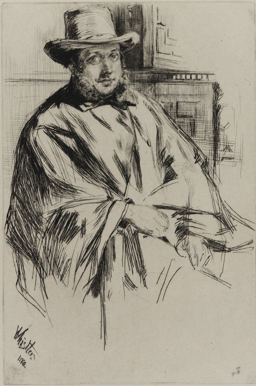 Miehen muotokuva, 1860. tekijältä James Abbott McNeill Whistler