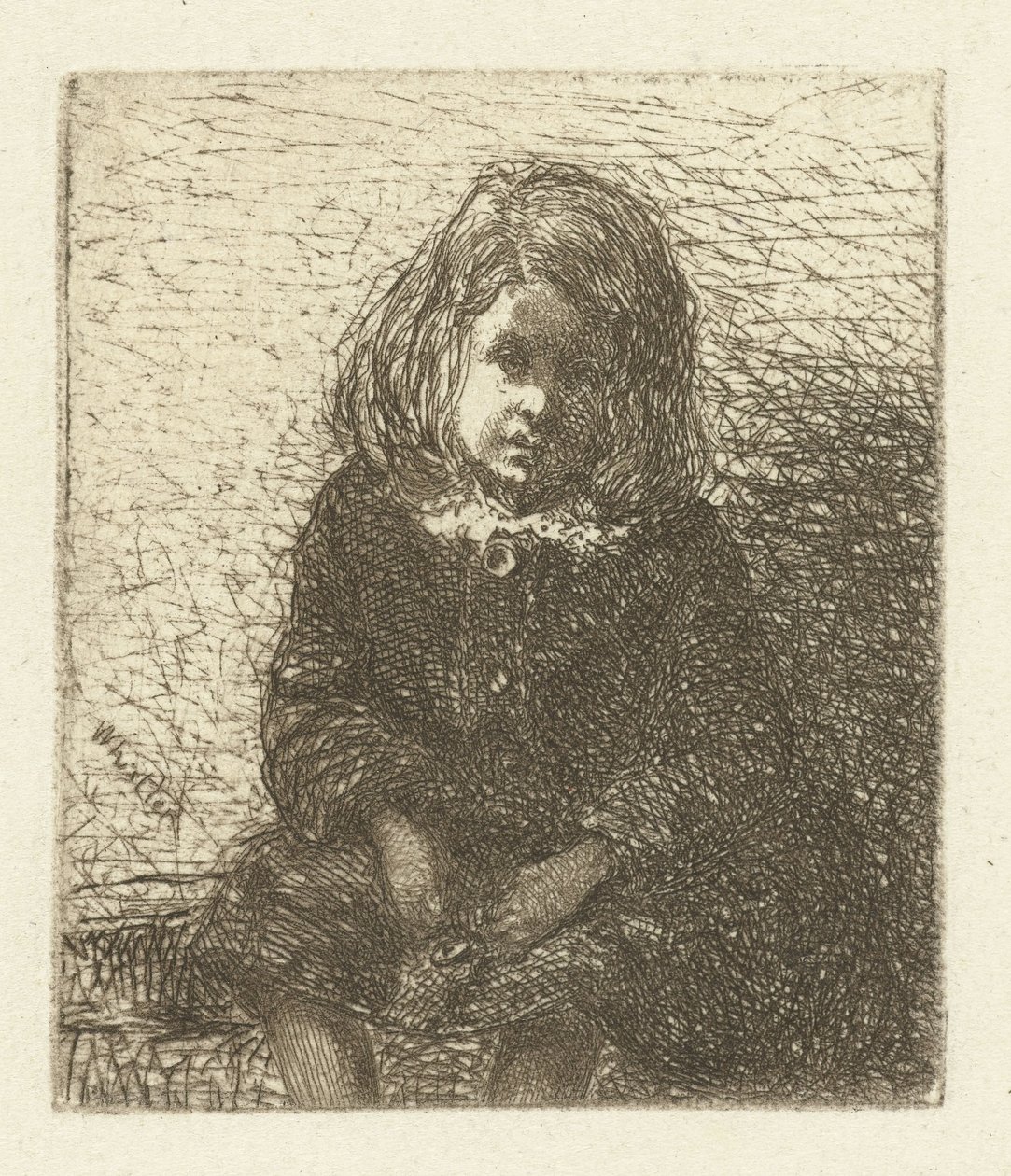 Portree van Arthur Haden Pikku Arthur Kaksitoista etsausta luonnosta (sarjan nimi) tekijältä James Abbott McNeill Whistler