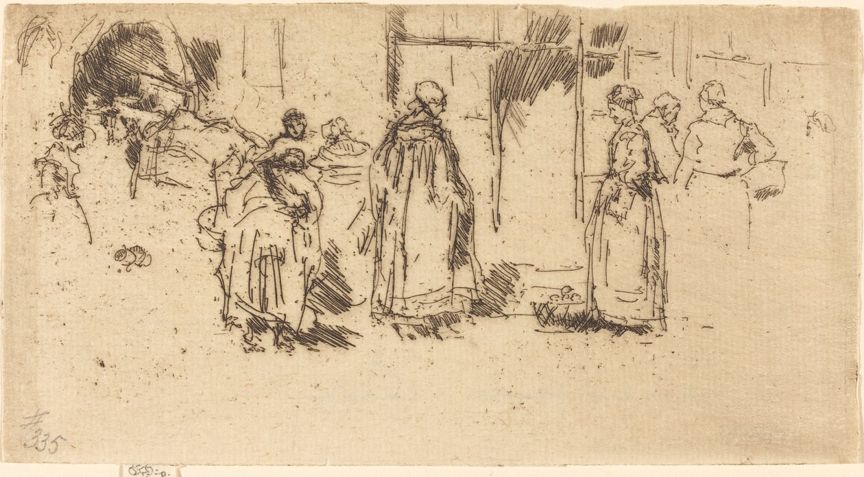Siipikarjatori, Loches, 1888. tekijältä James Abbott McNeill Whistler