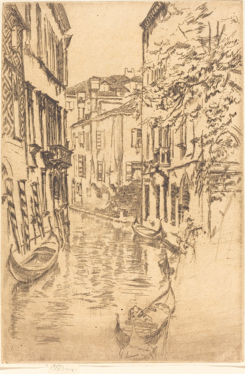 Hiljainen kanava, 1880. tekijältä James Abbott McNeill Whistler