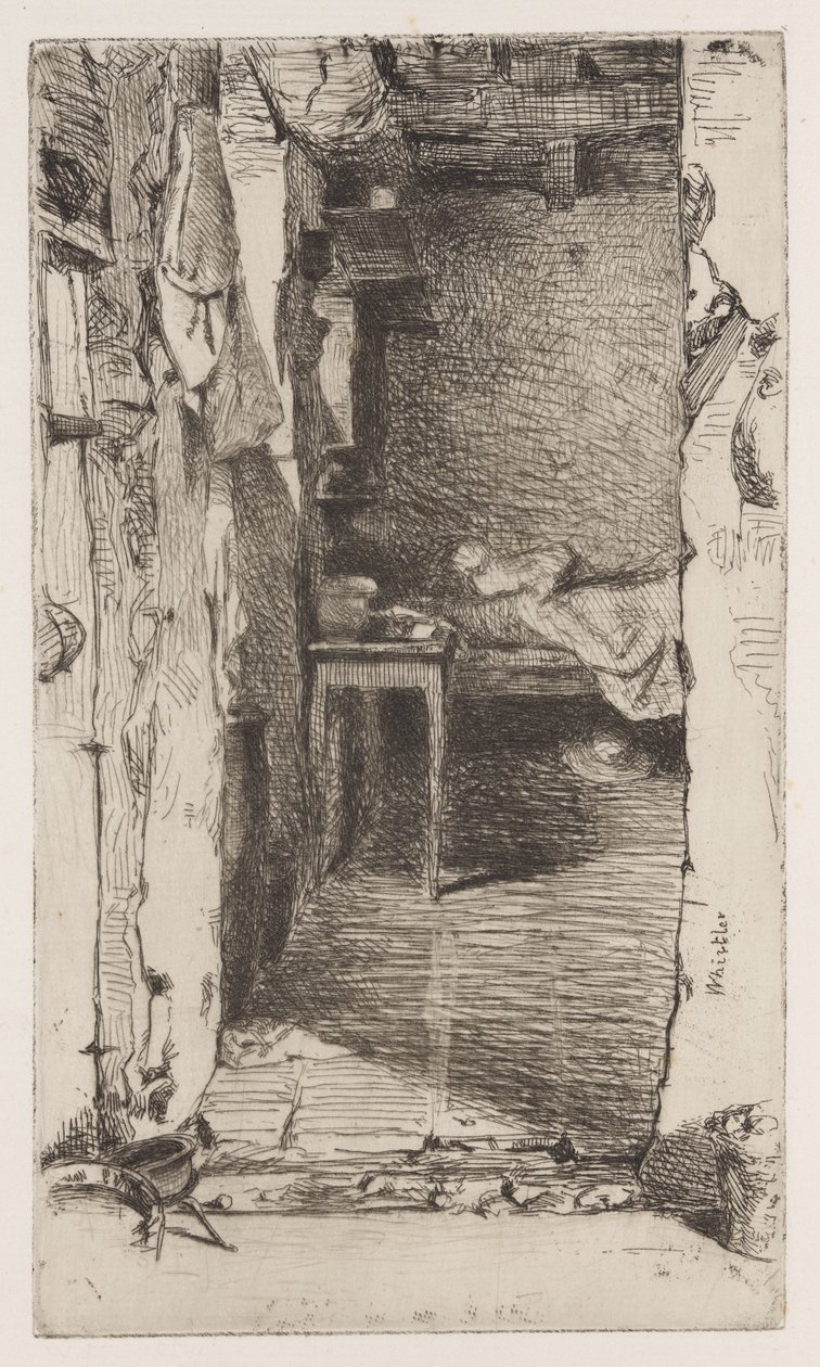 Rag Pickers, Quartier Mouffetard, Pariisi tekijältä James Abbott McNeill Whistler