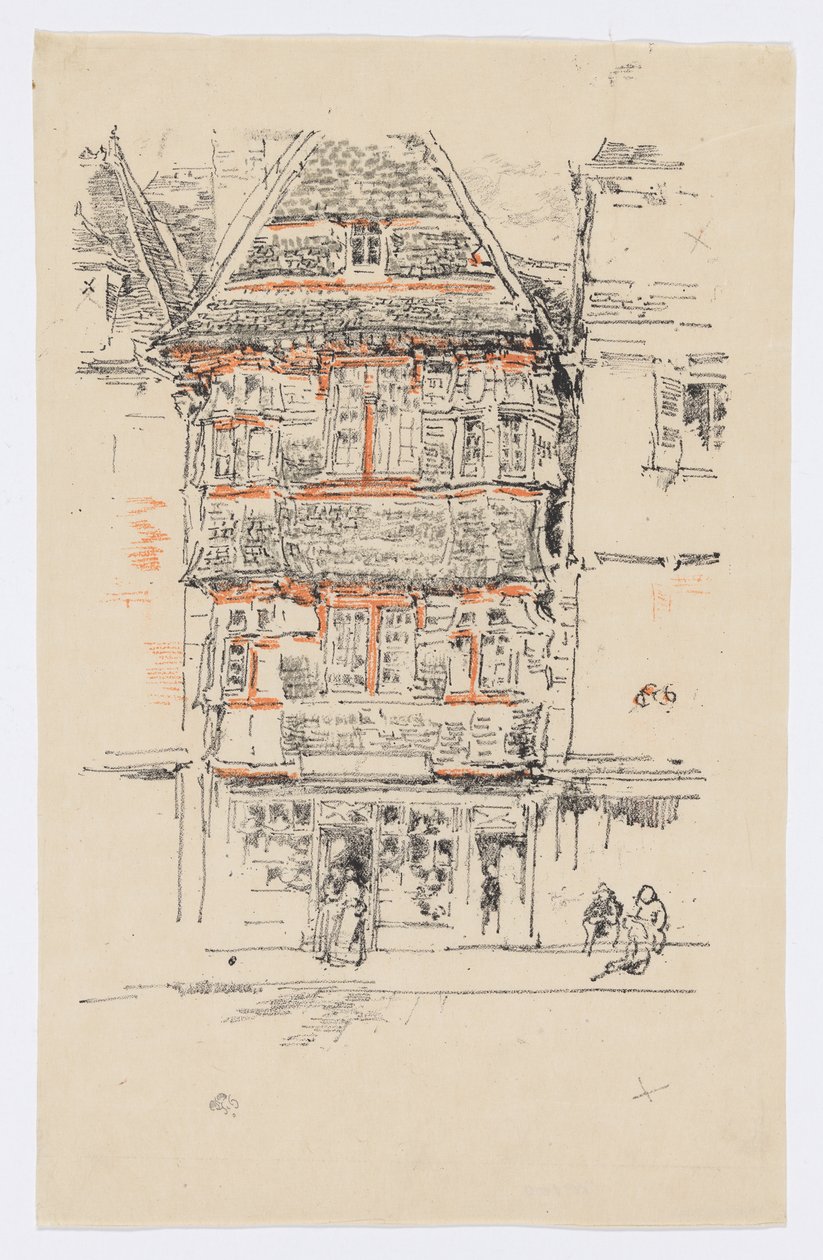 Punainen talo, Paimpol tekijältä James Abbott McNeill Whistler