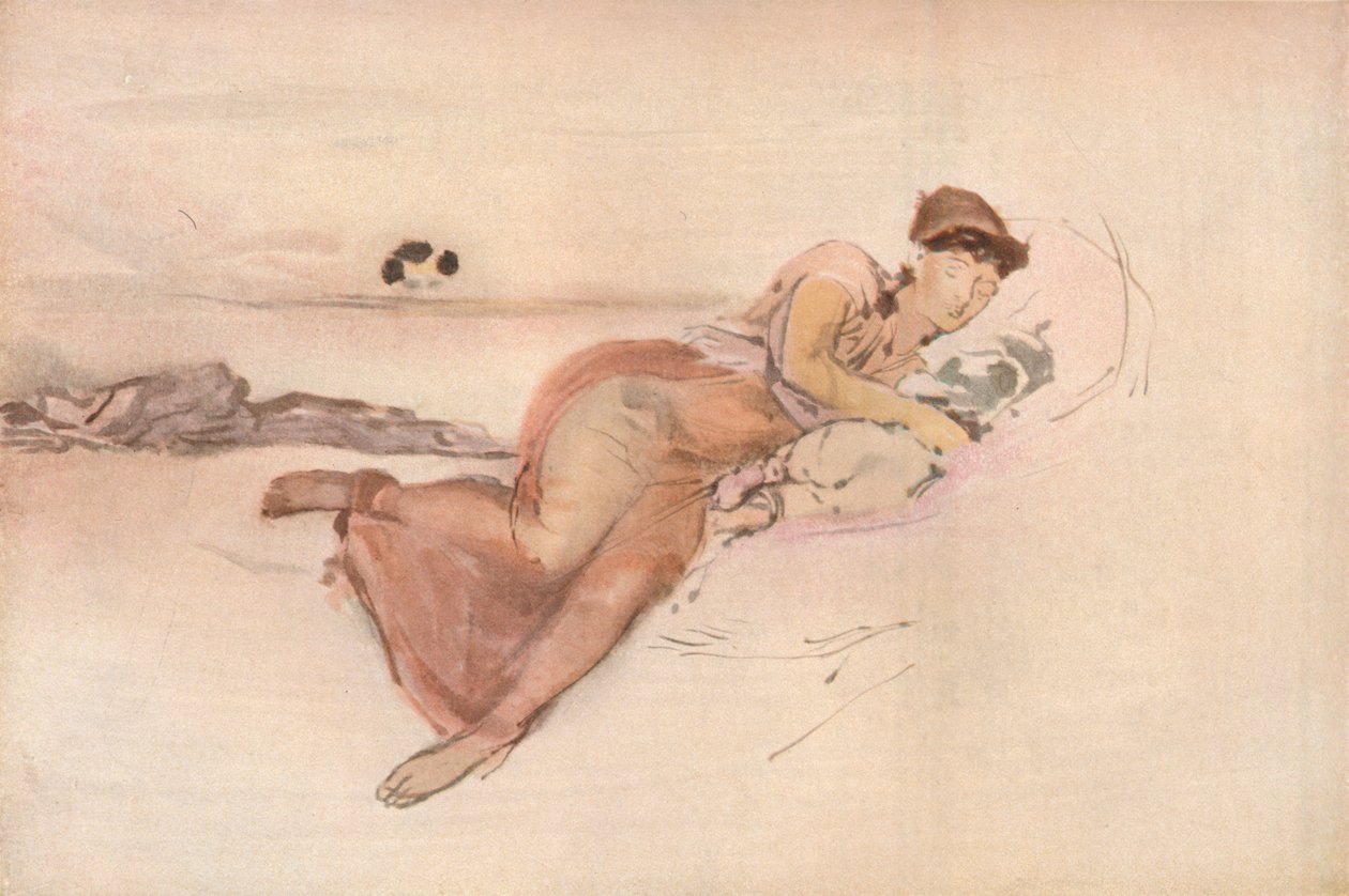 Ruusu ja vaaleanpunainen, Äitien siesta, c1875 tekijältä James Abbott McNeill Whistler