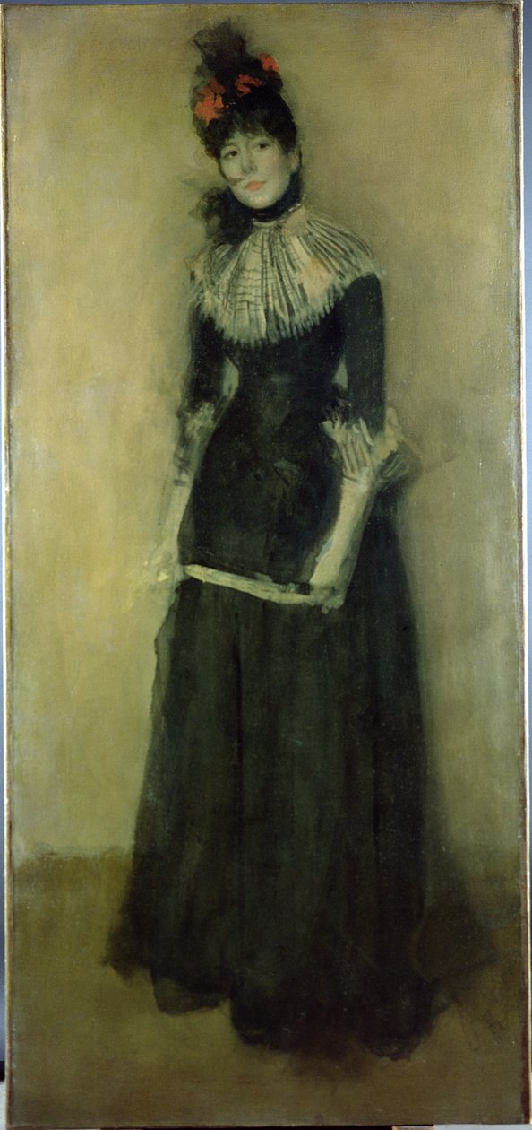Pinkki ja hopea: La Jolie Mutine, n. 1890 tekijältä James Abbott McNeill Whistler