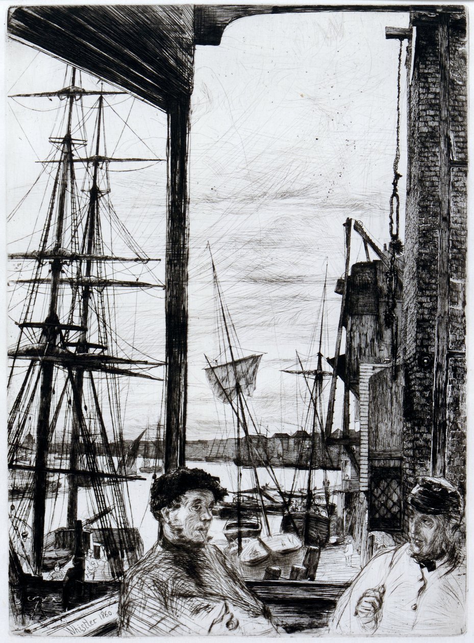 Rotherhithe (tai Wapping) tekijältä James Abbott McNeill Whistler