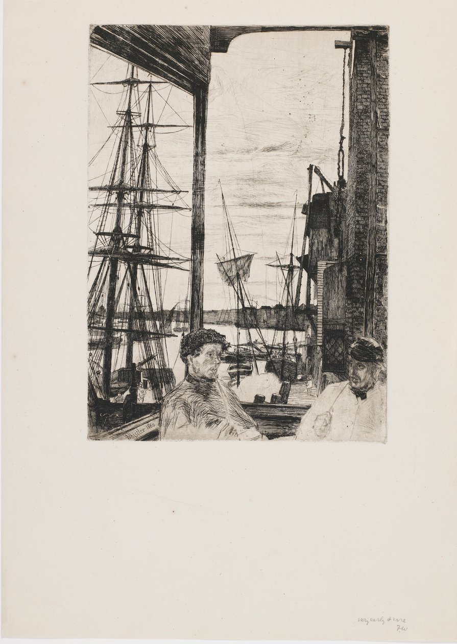 Rotherhithe, 1860. tekijältä James Abbott McNeill Whistler