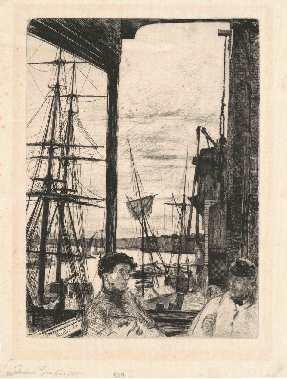 Rotherhithe, 1860. tekijältä James Abbott McNeill Whistler