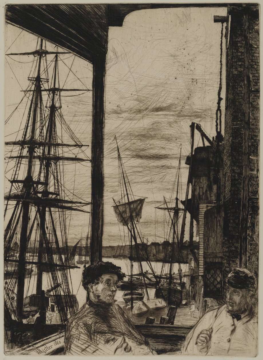 Rotherhithe, 1860 tekijältä James Abbott McNeill Whistler