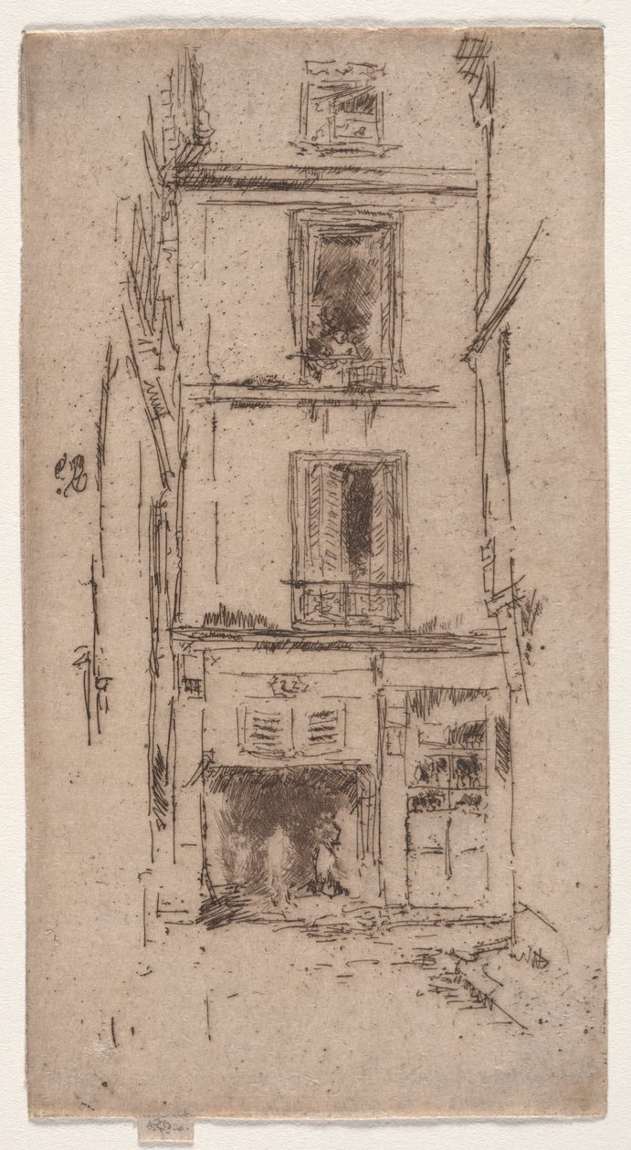 Rue des Bons Enfants, Tours. tekijältä James Abbott McNeill Whistler