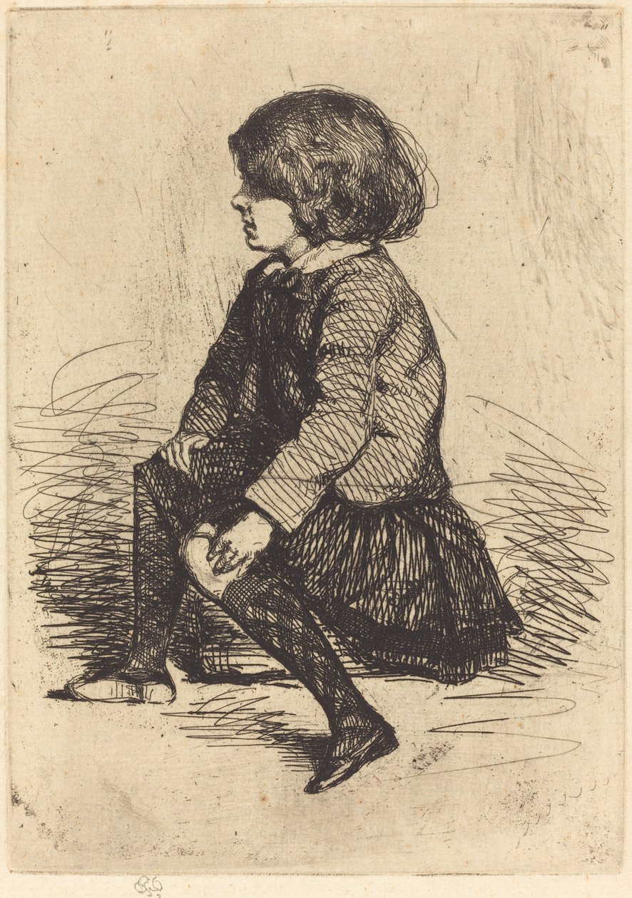 Seymour, istuu. tekijältä James Abbott McNeill Whistler