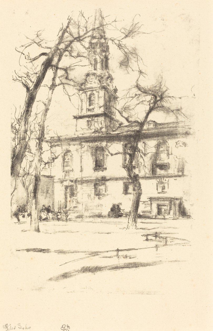 St. Giles-in-the-Fields, 1896. tekijältä James Abbott McNeill Whistler