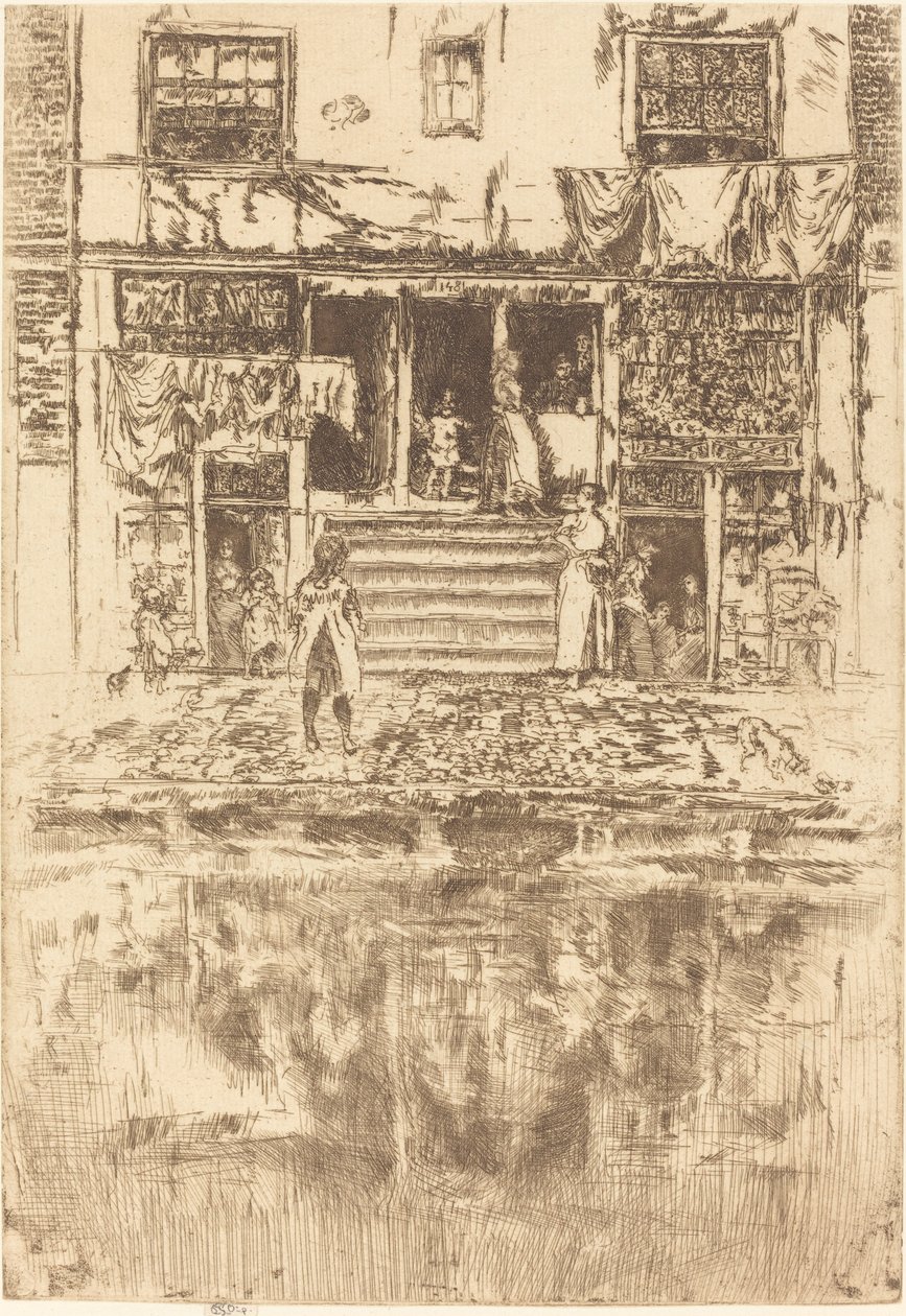 Portaat, Amsterdam, 1889. tekijältä James Abbott McNeill Whistler
