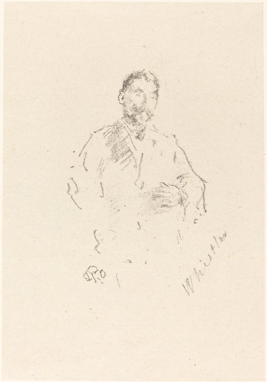 Stéphane Mallarmé, nro 2, 1892. tekijältä James Abbott McNeill Whistler