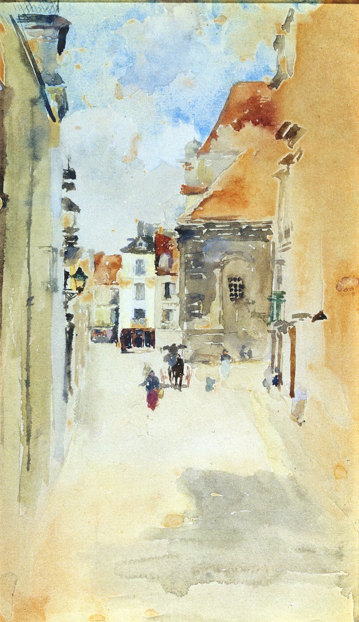 Street Scene, n. 1888 (wc paperilla) tekijältä James Abbott McNeill Whistler