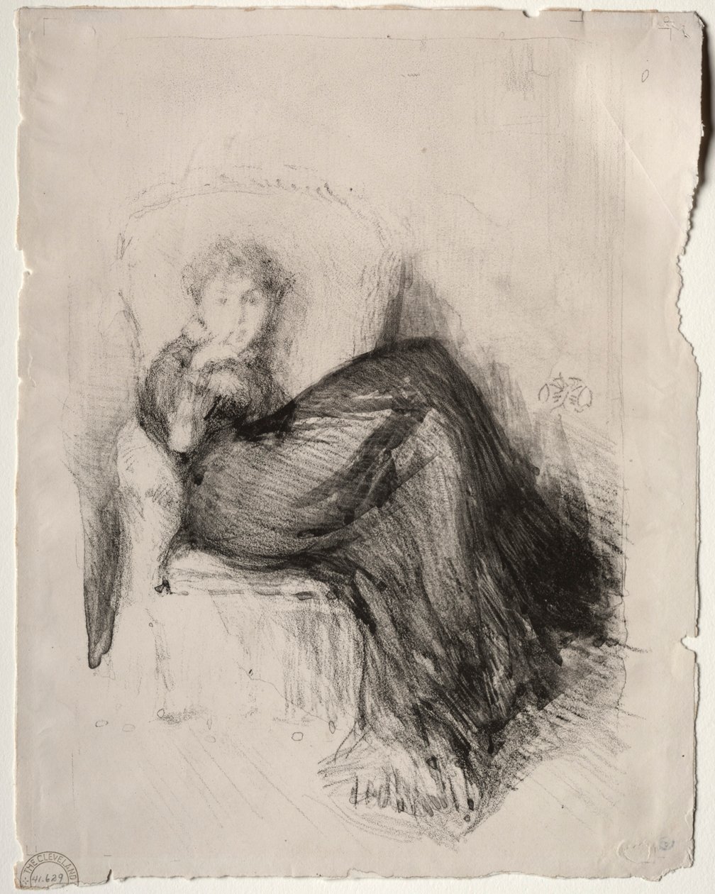 Tutkimus - Maude Seated, 1878. tekijältä James Abbott McNeill Whistler
