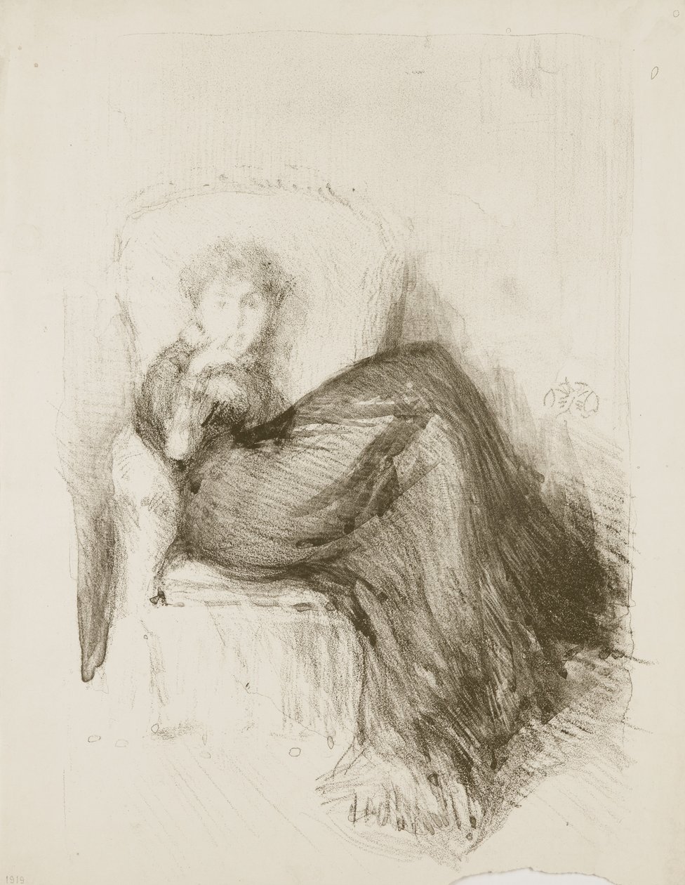 Tutkimus: Maud Seated, 1878 tekijältä James Abbott McNeill Whistler
