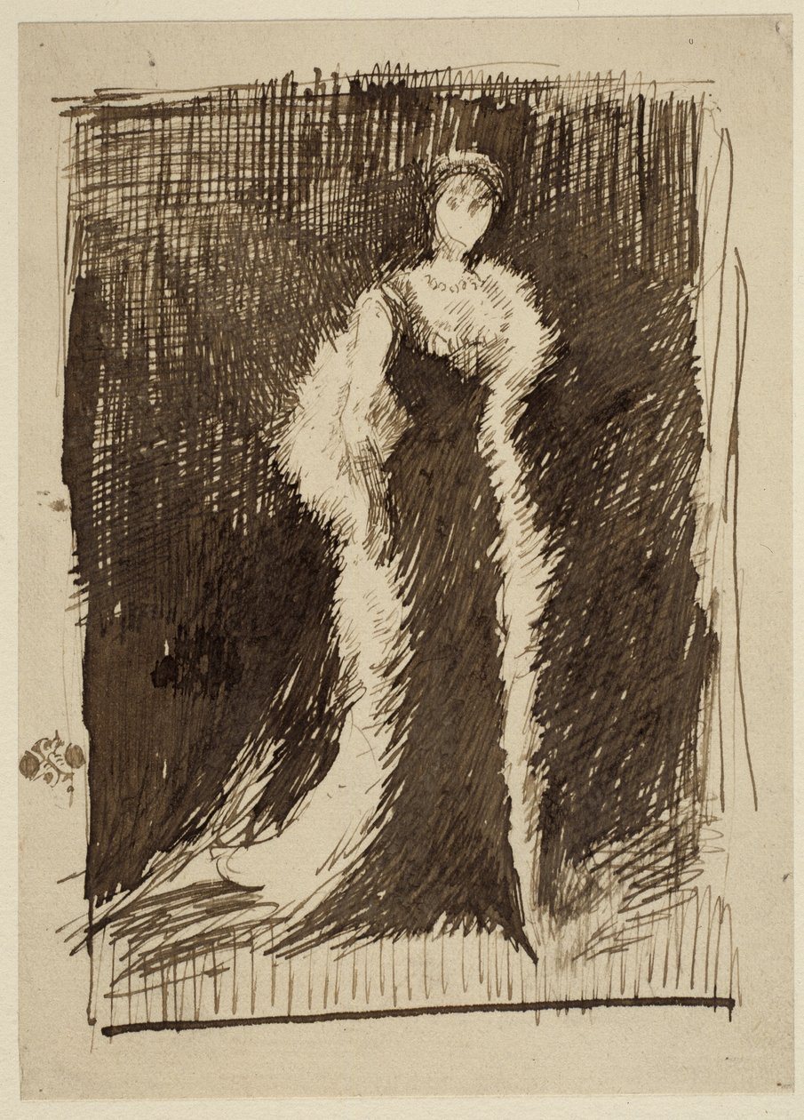 Study for Arrangement in Black: Lady Meux, 1881 tekijältä James Abbott McNeill Whistler