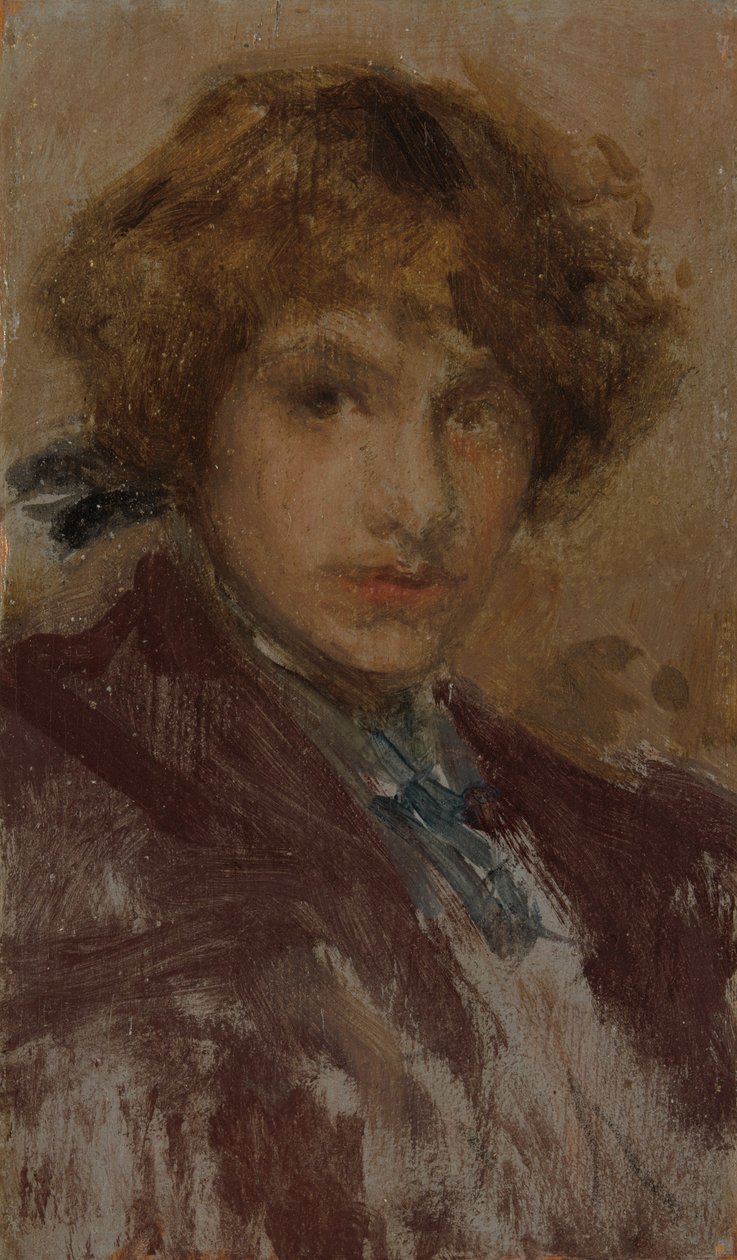 Tutkimus tytön päästä ja hartioista, 189697. tekijältä James Abbott McNeill Whistler