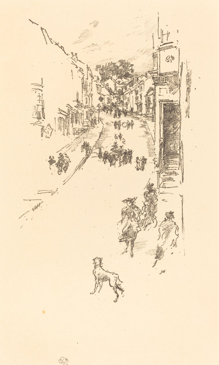 Sunnuntai, Lyme Regis, 1895. tekijältä James Abbott McNeill Whistler