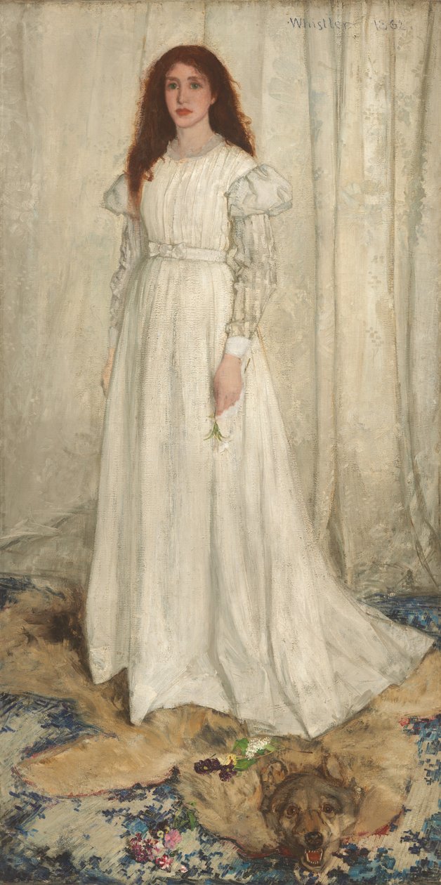 Sinfonia valkoisella, nro 1: Valkoinen tyttö, 1862. tekijältä James Abbott McNeill Whistler