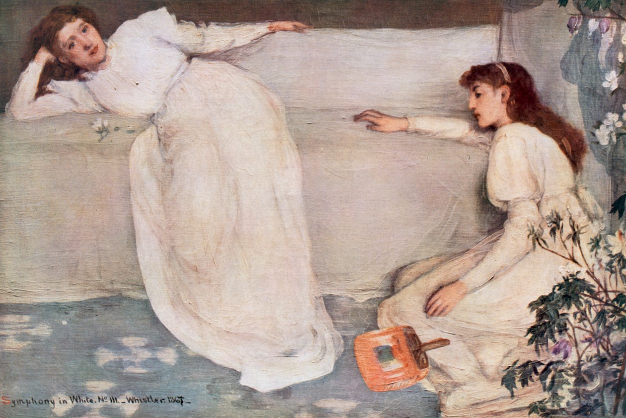 Valkoinen sinfonia nro III, s. 1867. tekijältä James Abbott McNeill Whistler