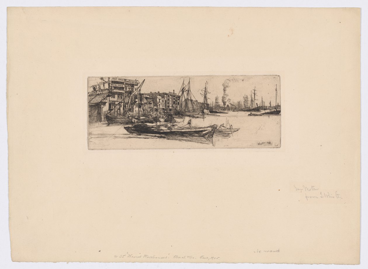 Thamesin varastot tekijältä James Abbott McNeill Whistler