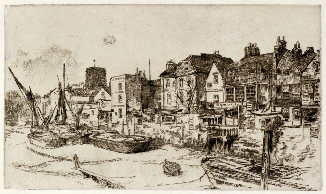 "Aadam ja Eeva" Old Chelsea tekijältä James Abbott McNeill Whistler