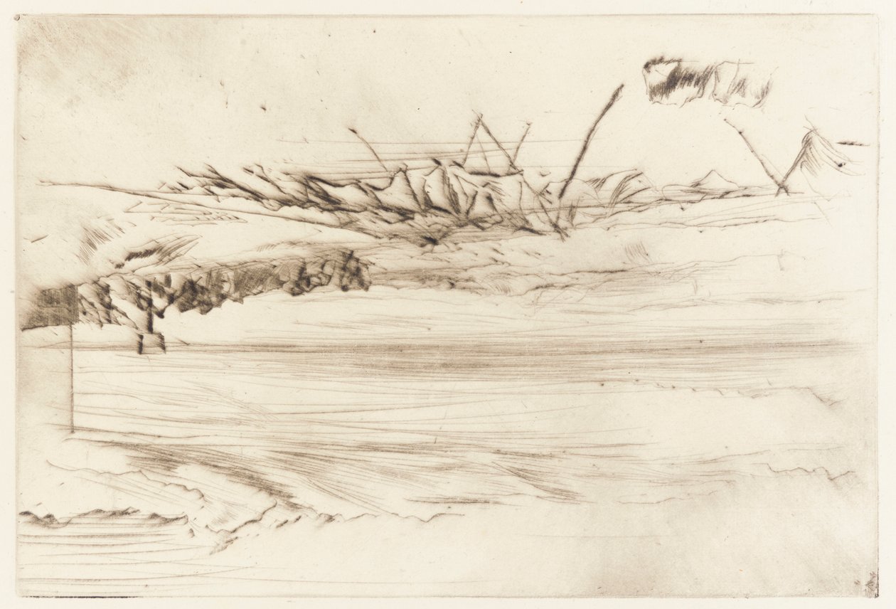 The Beach, Hastings, 1873. tekijältä James Abbott McNeill Whistler