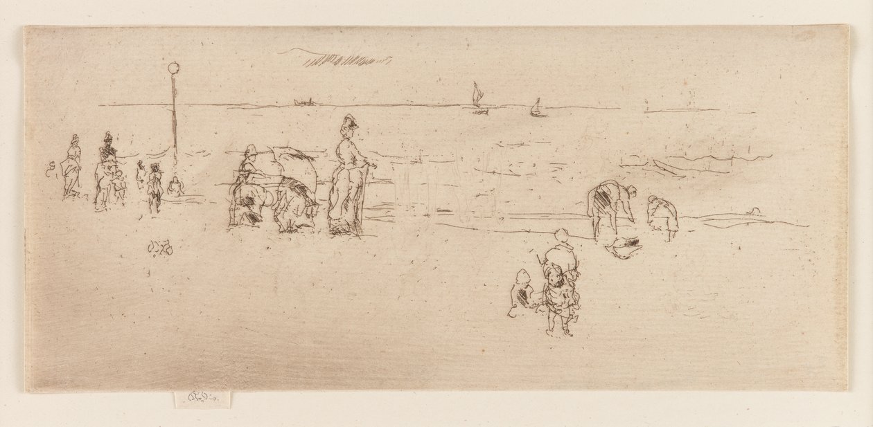 The Beach, Oostende, 1887. tekijältä James Abbott McNeill Whistler