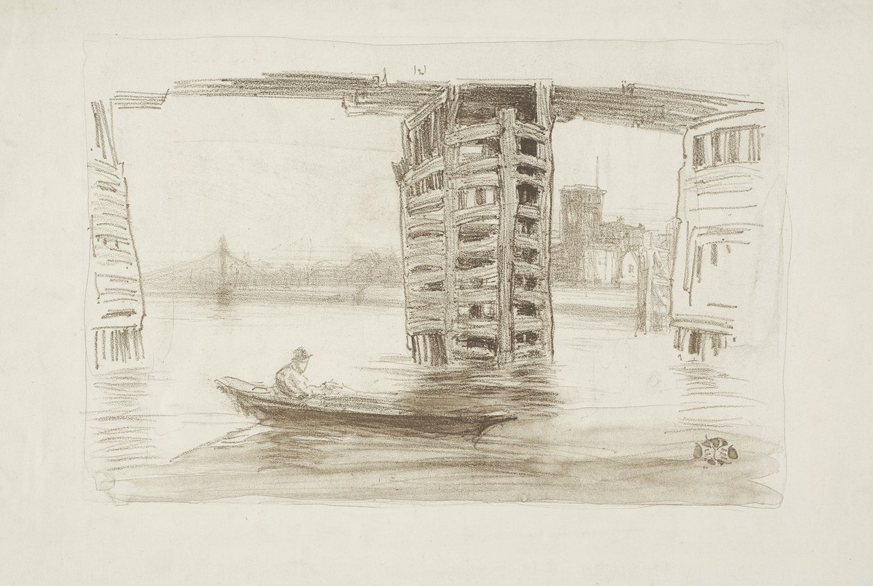 The Broad Bridge, 1878 tekijältä James Abbott McNeill Whistler