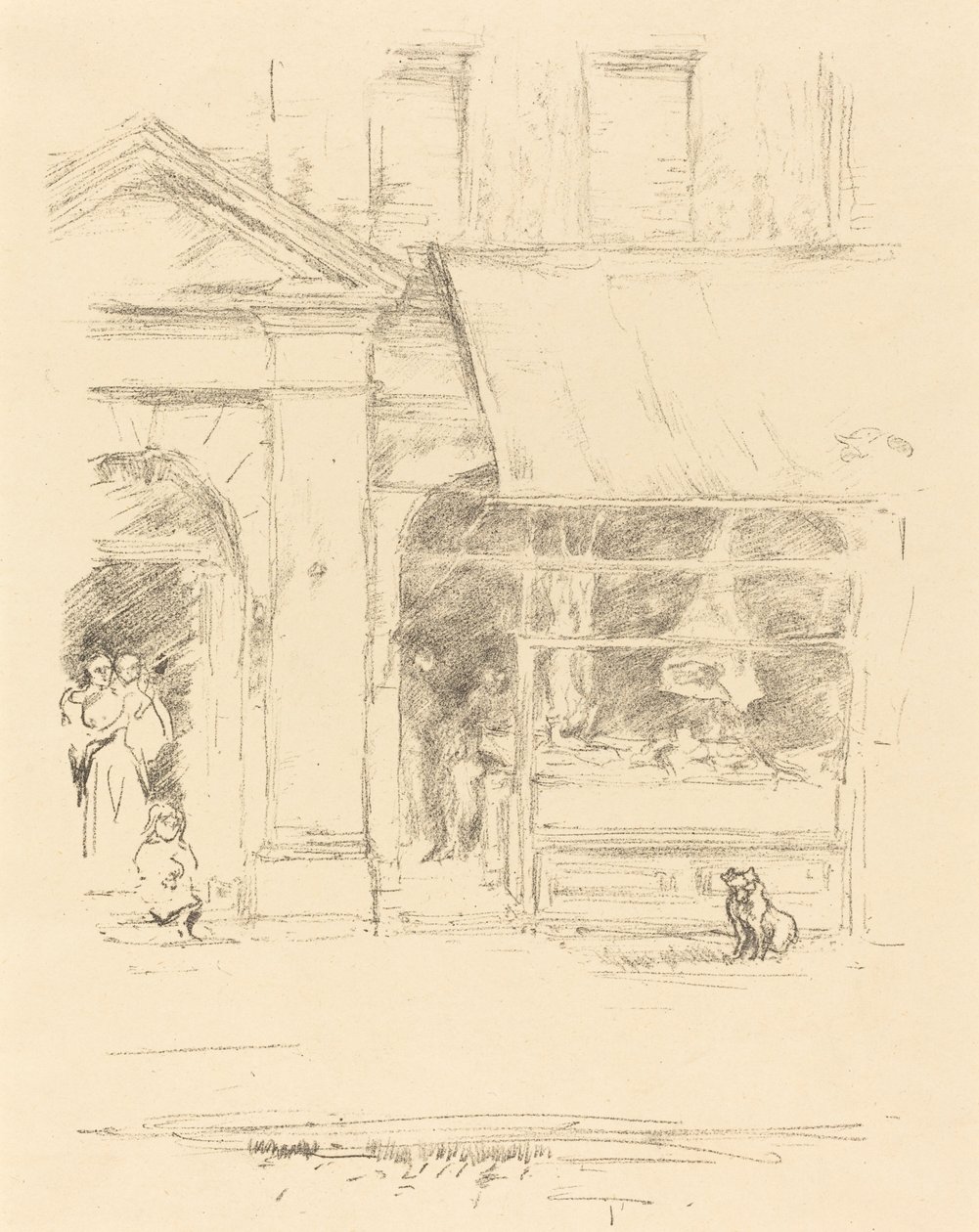 Teurastajan koira, 1896. tekijältä James Abbott McNeill Whistler