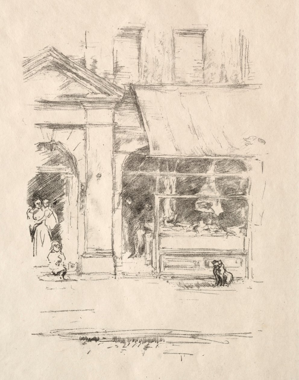 The Butchers Dog, 1896. tekijältä James Abbott McNeill Whistler
