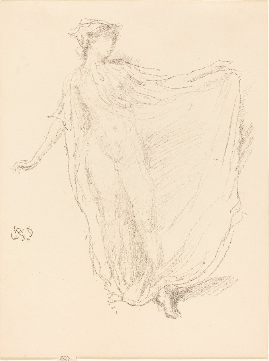 Tanssiva tyttö, 1889. tekijältä James Abbott McNeill Whistler