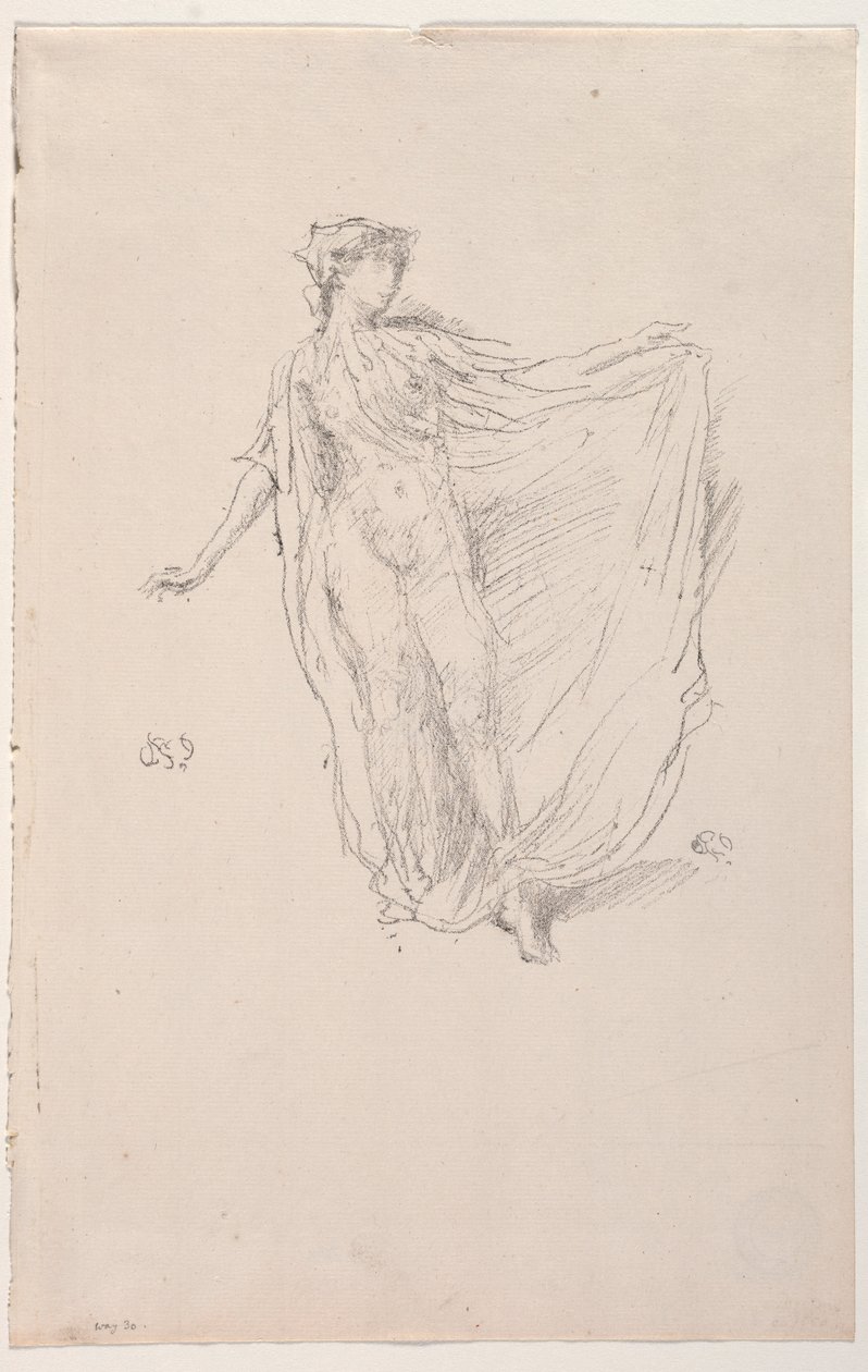 Tanssiva tyttö, 1890. tekijältä James Abbott McNeill Whistler