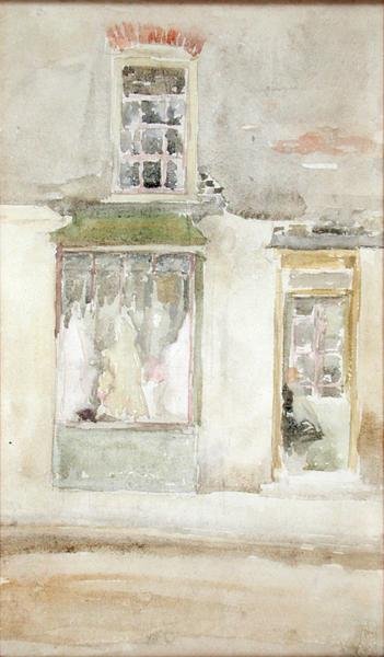 The Dressmakers Shop, n. 1897-1898 (wc paperilla) tekijältä James Abbott McNeill Whistler