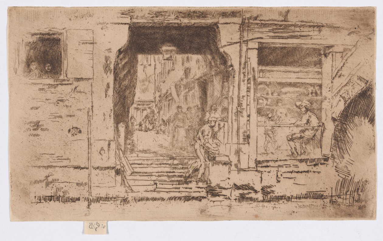The Fish Shop, Venetsia tekijältä James Abbott McNeill Whistler