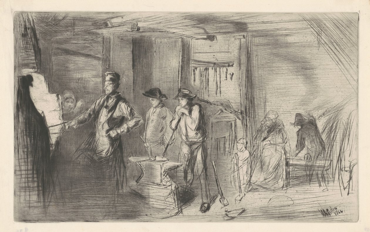 The Forge, 1861. tekijältä James Abbott McNeill Whistler