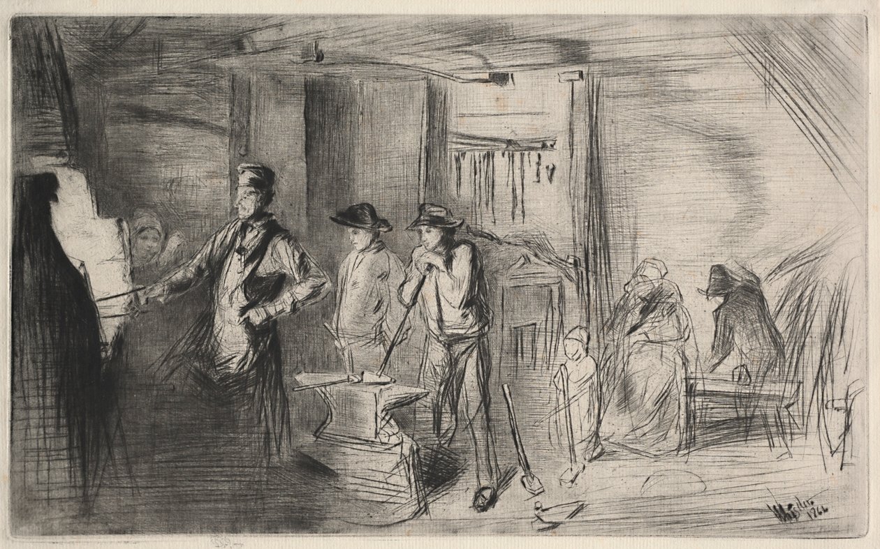 The Forge, 1862. tekijältä James Abbott McNeill Whistler