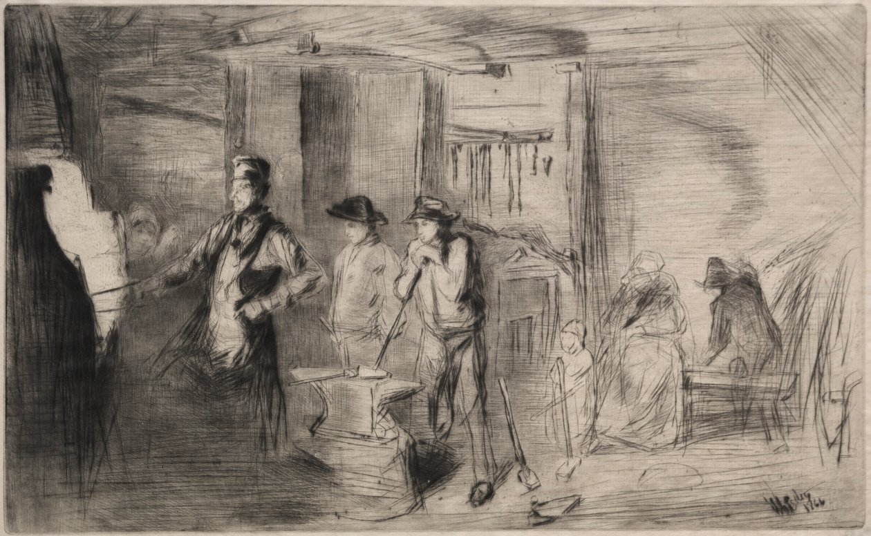 The Forge, 1866. tekijältä James Abbott McNeill Whistler